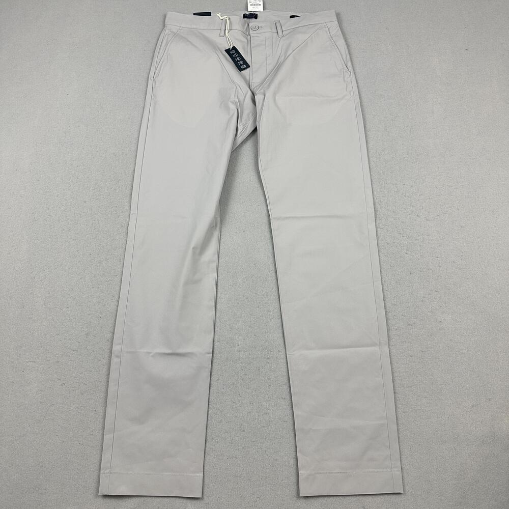 J.Crew Pants Men 32 Gray Slim Tech Chino Flex Performance Stretch Breathable